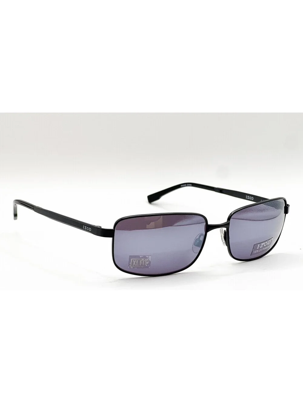 Izod 3510 Black Rectangle Authentic Sunglasses 60-17-150